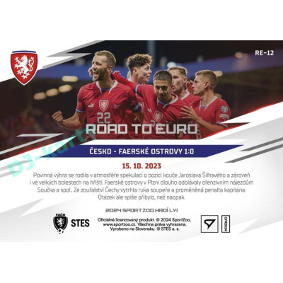 2024 Sportzoo HRDÍ LVI #RE-12 Česko - Faerské ostrovy 1:0 Road to EURO