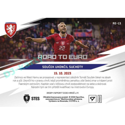 2024 Sportzoo HRDÍ LVI #RE-13 Souček ukončil suchoty Road to EURO