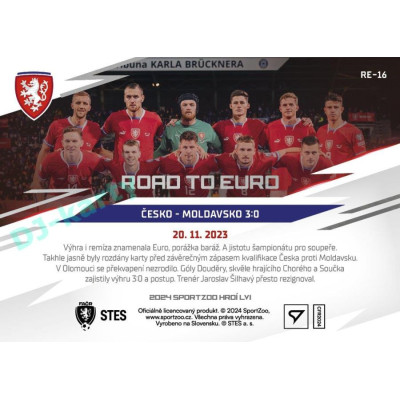 2024 Sportzoo HRDÍ LVI #RE-16 Česko - Moldavsko 3:0 Road to EURO