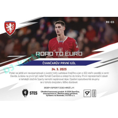 2024 Sportzoo HRDÍ LVI #RE-03 Čvančarův první gól Road to EURO