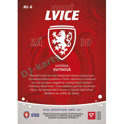 2024 Sportzoo HRDÍ LVI #HL-6 Kateřina Svitková Hrdé Lvice