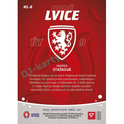 2024 Sportzoo HRDÍ LVI #HL-8 Andrea Stašková Hrdé Lvice