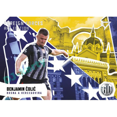2022/23 Sportzoo Fortuna Liga 2. série #FF-01 Benjamin Čolić Foreign Forces Art Edition