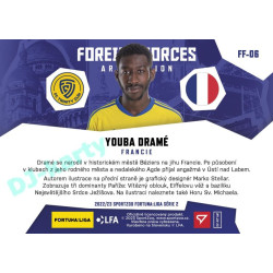 2022/23 Sportzoo Fortuna Liga 2. série #FF-06 Youba Dramé Foreign Forces Art Edition