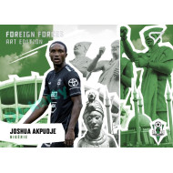 2022/23 Sportzoo Fortuna Liga 2. série #FF-09 Joshua Akpudje Foreign Forces Art Edition