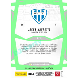2022/23 Sportzoo Fortuna Liga 2. série #NL-13 Jakub Navrátil F:NL Playmakers