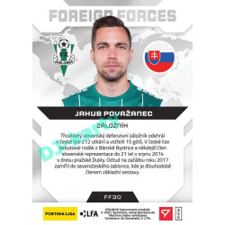 2021/22 Sportzoo Fortuna Liga Jakub Považanec #FF30 Foreign Forces