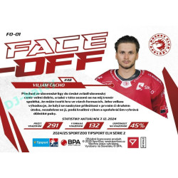 2024/25 Sportzoo ELH 2. serie #FO-01 Viliam Čacho Face-Off