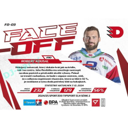 2024/25 Sportzoo ELH 2. serie #FO-03 Robert Kousal Face-Off