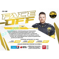2024/25 Sportzoo ELH 2. serie #FO-08 David Kaše Face-Off