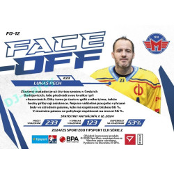 2024/25 Sportzoo ELH 2. serie #FO-12 Lukáš Pech Face-Off