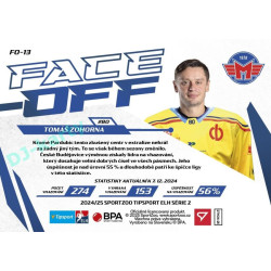 2024/25 Sportzoo ELH 2. serie #FO-13 Tomáš Zohorna Face-Off