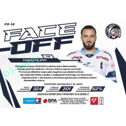 2024/25 Sportzoo ELH 2. serie #FO-14 Tomáš Filippi Face-Off