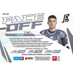 2024/25 Sportzoo ELH 2. serie #FO-22 Jan Šír Face-Off