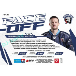 2024/25 Sportzoo ELH 2. serie #FO-23 Christophe Lalancette Face-Off