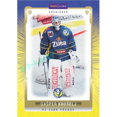 2024/25 Goal Cards Maxa liga 1. série #PRE-03 Gašper Krošelj Parallel 1of15