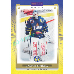 2024/25 Goal Cards Maxa liga 1. série #PRE-03 Gašper Krošelj Parallel 1of40