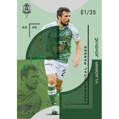 2023/24 Sportzoo Fortuna Liga 2. série #GP-15 Vladimir Jovovič Geometry Passes Shining Limited xx/35