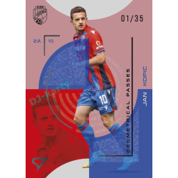 2023/24 Sportzoo Fortuna Liga 2. série #GP-05 Jan Kopic Geometry Passes Shining Limited xx/35