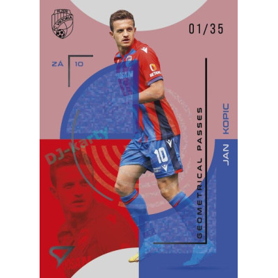 2023/24 Sportzoo Fortuna Liga 2. série #GP-05 Jan Kopic Geometry Passes Shining Limited xx/35