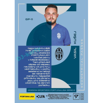 2023/24 Sportzoo Fortuna Liga 2. série #GP-11 Vasil Kušej Geometry Passes