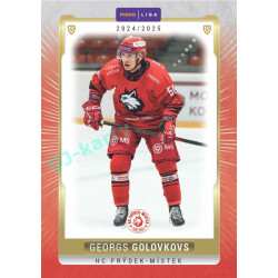 2024/25 Goal Cards Maxa liga 1. série #FMI-22 Georgs Golovkovs Parallel 1of40