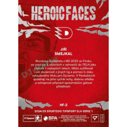2024/25 Sportzoo ELH 1. serie #HF-2 Jiří Smejkal Heroic Faces