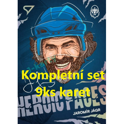 2024/25 Sportzoo ELH 1. serie kompletní set 9ks karet Heroic Faces
