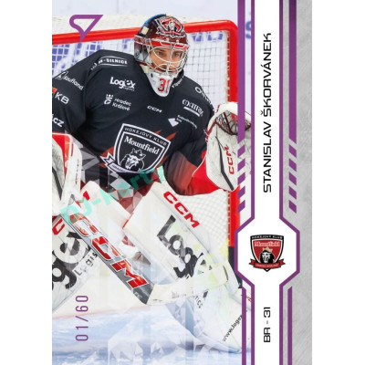 2024/25 Sportzoo ELH 1. serie #128 Stanislav Škorvánek Purple Iceberg xx/60