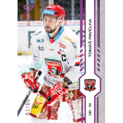 2024/25 Sportzoo ELH 1. serie #135 Tomáš Pavelka Purple Iceberg xx/60