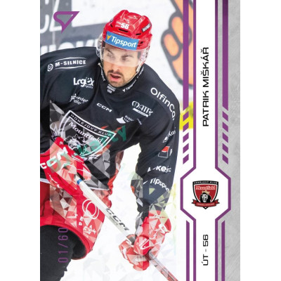 2024/25 Sportzoo ELH 1. serie #140 Patrik Miškář Purple Iceberg xx/60