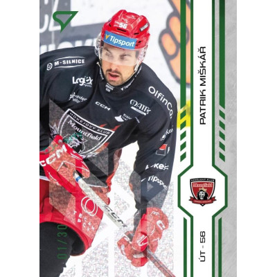 2024/25 Sportzoo ELH 1. serie #140 Patrik Miškář Green Glitter xx/30