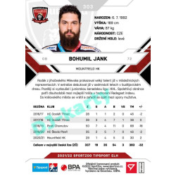 2021/22 Sportzoo TIPSPORT ELH 2. série #303 Bohumil Jank