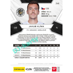2021/22 Sportzoo Fortuna Liga 2. série #246 Jakub Klíma