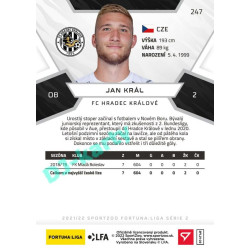 2021/22 Sportzoo Fortuna Liga 2. série #247 Jan Král