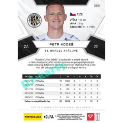 2021/22 Sportzoo Fortuna Liga Petr Kodeš #69
