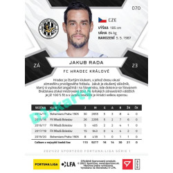 2021/22 Sportzoo Fortuna Liga Jakub Rada #70