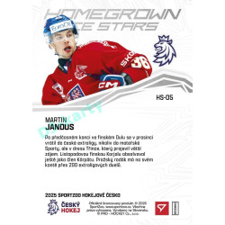 2025 Sportzoo Hokejové ČESKO #HS-05 Martin Jandus Homegrown Ice Stars