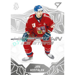 2025 Sportzoo Hokejové ČESKO #HS-06 Jan Košťálek Homegrown Ice Stars