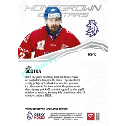 2025 Sportzoo Hokejové ČESKO #HS-10 Jan Ščotka Homegrown Ice Stars