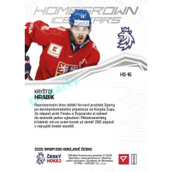 2025 Sportzoo Hokejové ČESKO #HS-16 Kryštof Hrabík Homegrown Ice Stars