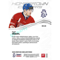 2025 Sportzoo Hokejové ČESKO #HS-24 Filip Přikryl Homegrown Ice Stars
