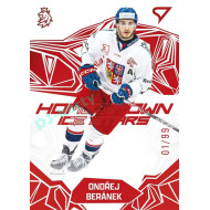 2025 Sportzoo Hokejové ČESKO #HS-13 Ondřej Beránek Homegrown Ice Stars Red xx/99