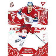 2025 Sportzoo Hokejové ČESKO #HS-14 Roman Červenka Homegrown Ice Stars Red xx/99