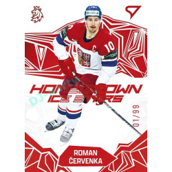 2025 Sportzoo Hokejové ČESKO #HS-14 Roman Červenka Homegrown Ice Stars Red xx/99