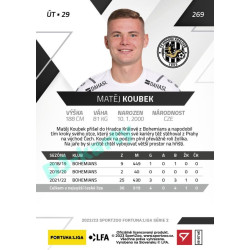2022/23 Sportzoo Fortuna Liga 2. série #269 Matěj Koubek