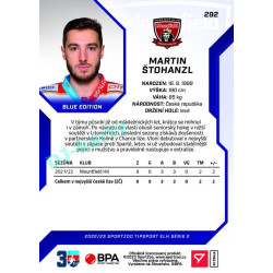 2022/23 Sportzoo ELH 2. série #292 Martin Štohanzl Blue xx/99