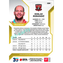 2022/23 Sportzoo ELH 2. série #286 Mislav Rosandič Gold xx/19