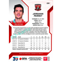 2022/23 Sportzoo ELH 2. série #291 Jordann Perret Red xx/49