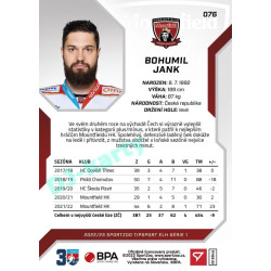 2022/23 Sportzoo ELH 1. série #076 Bohumil Jank